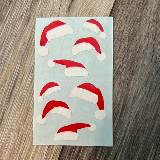 Mrs. Grossman’s Stickers Santa Hats 1/2 Sheet Christmas