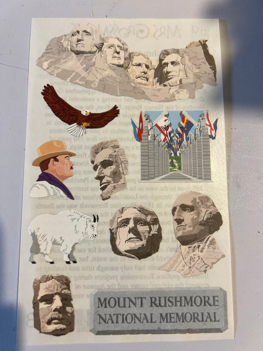 Mrs. Grossman’s Large Stickers Mount Rushmore New
