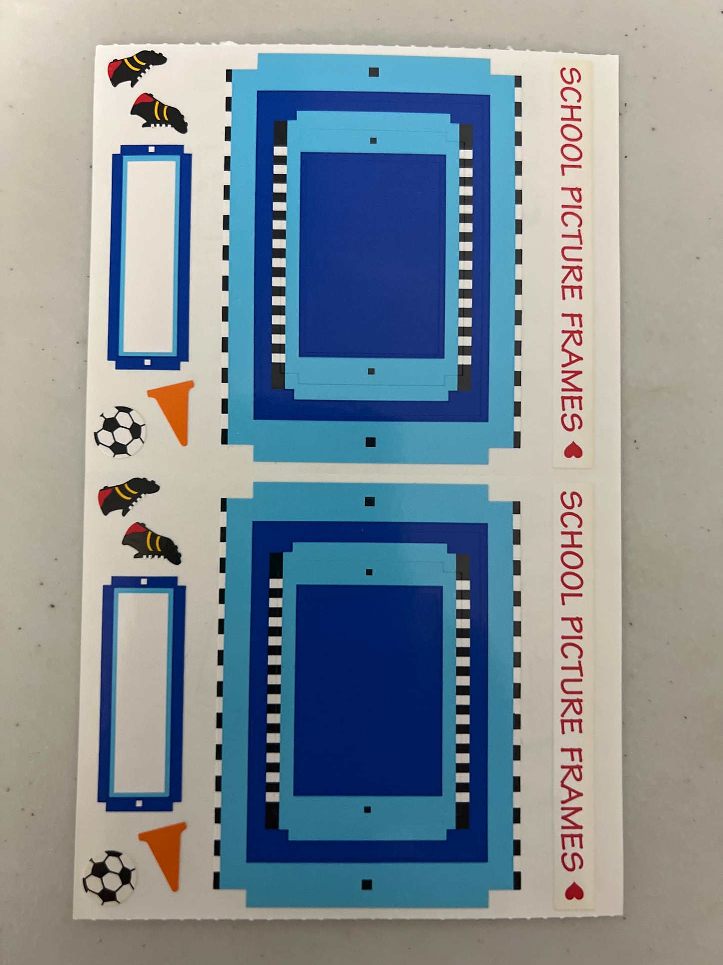 Mrs. Grossman’s Large Stickers Sports Soccer Small Frame New
