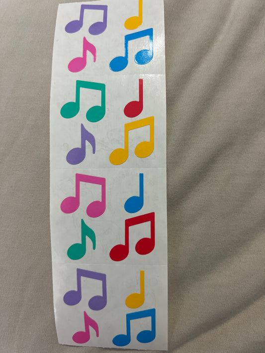 Mrs. Grossman’s Stickers Music Primary Large Notes  New