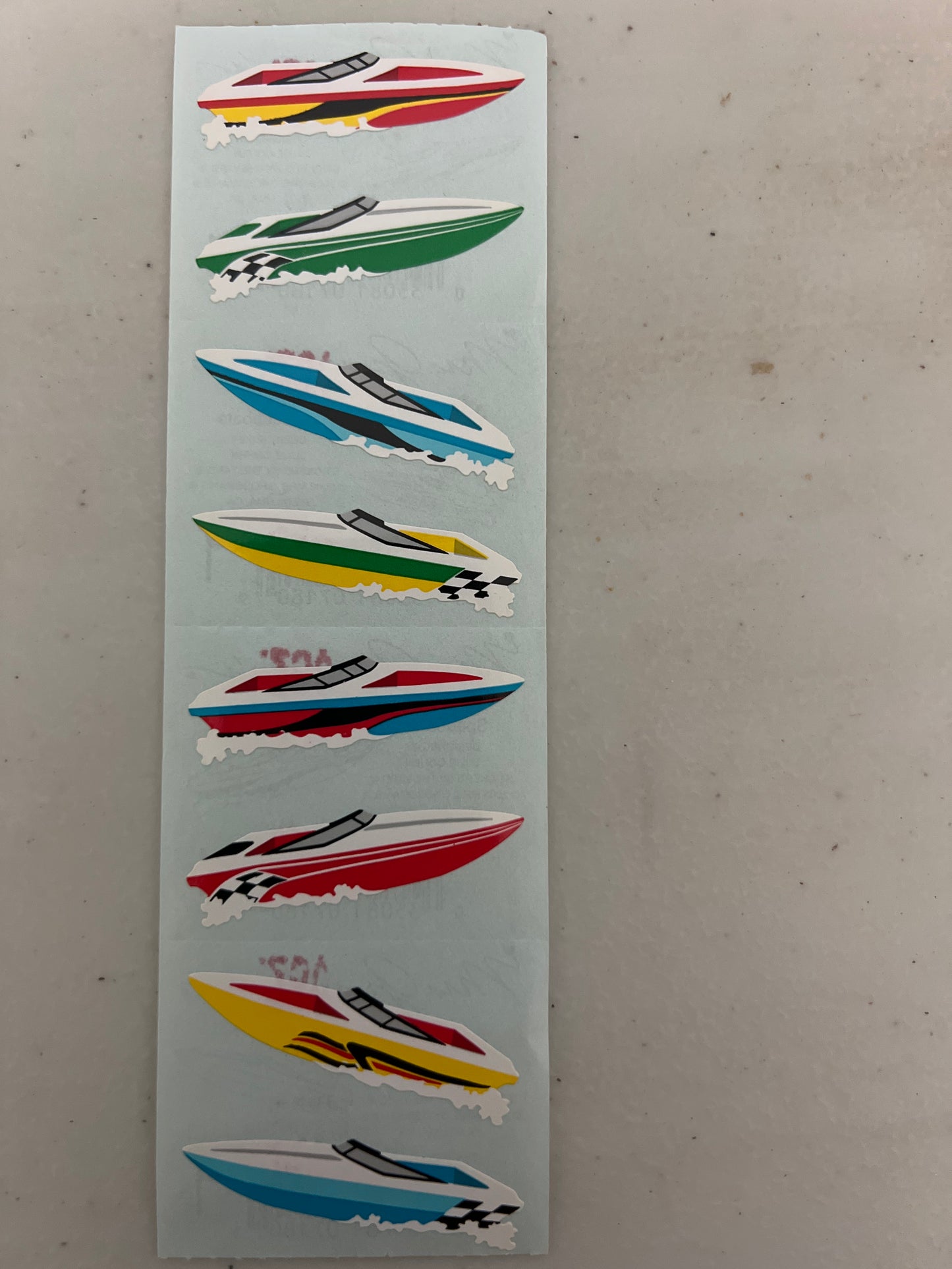 Mrs. Grossman’s Stickers Vehicles Speedboats New