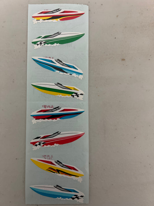 Mrs. Grossman’s Stickers Vehicles Speedboats New