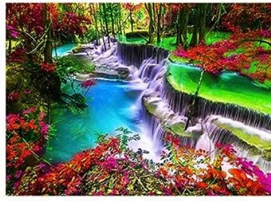 Diamond Painting Kits Red Foliage by the River F213 Fall