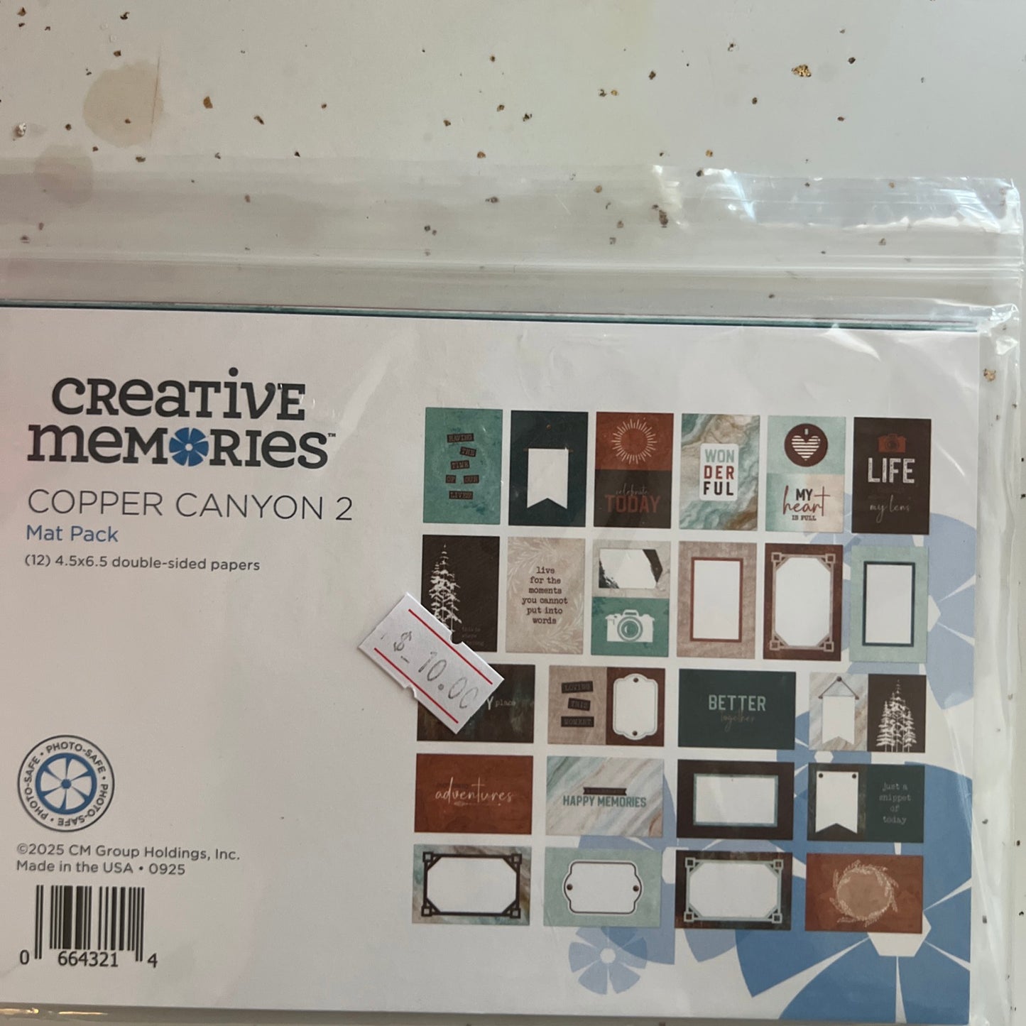 Creative Memories Copper Canyon 2 Mat Pack New