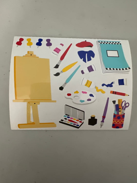 Mrs. Grossman’s Large Stickers School Art New 1/2 Sheet