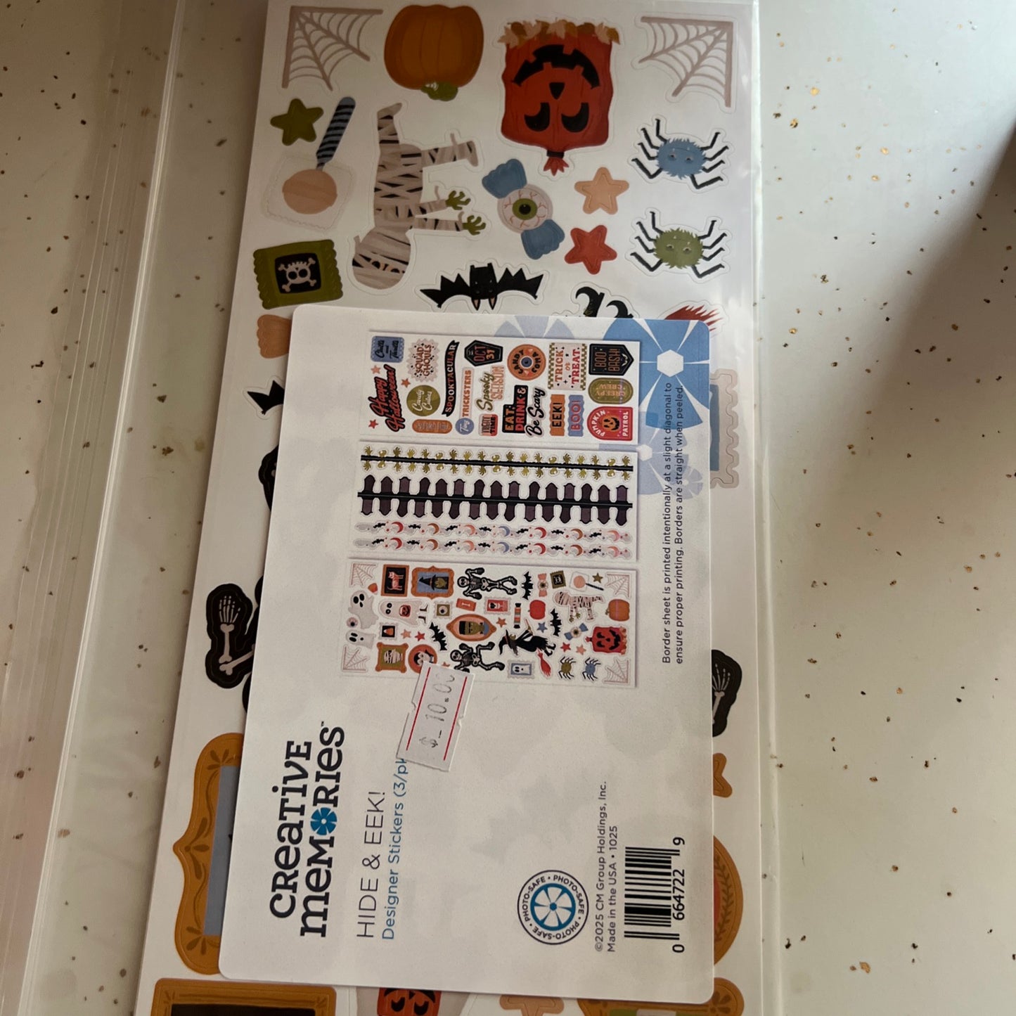 Creative Memories Hide & Eek! Stickers New