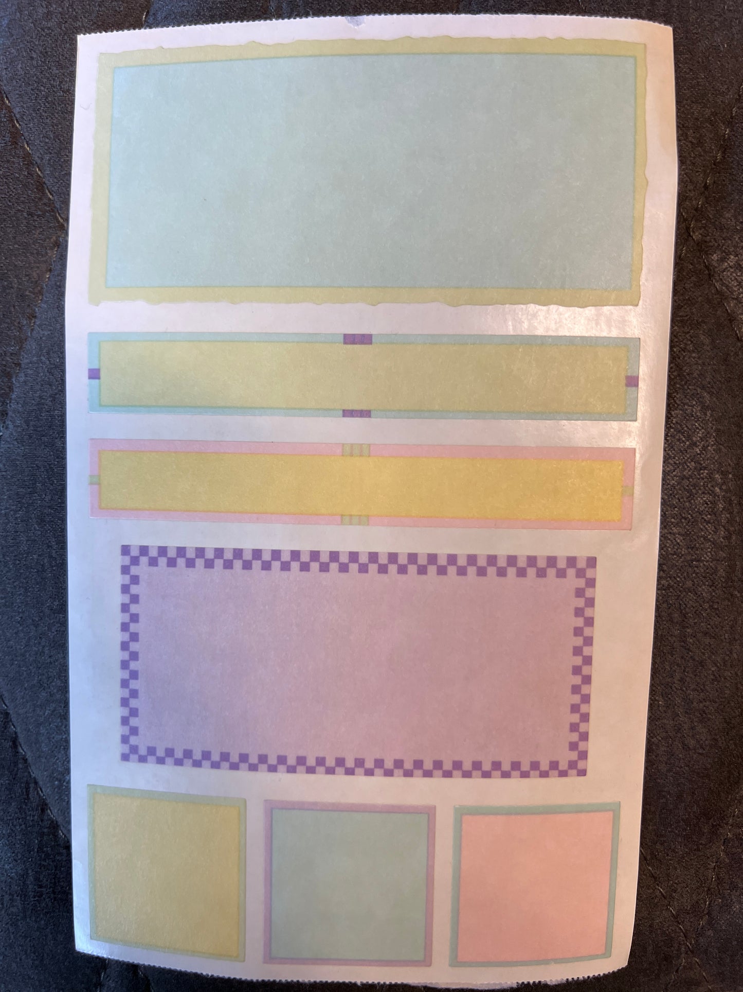 Mrs. Grossman’s Large Stickers Vellum Squares/Rectangles New