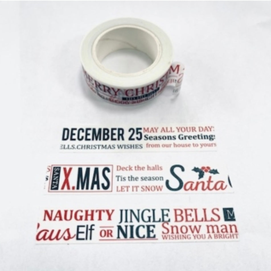 Christmas Washi Tape Embellishments