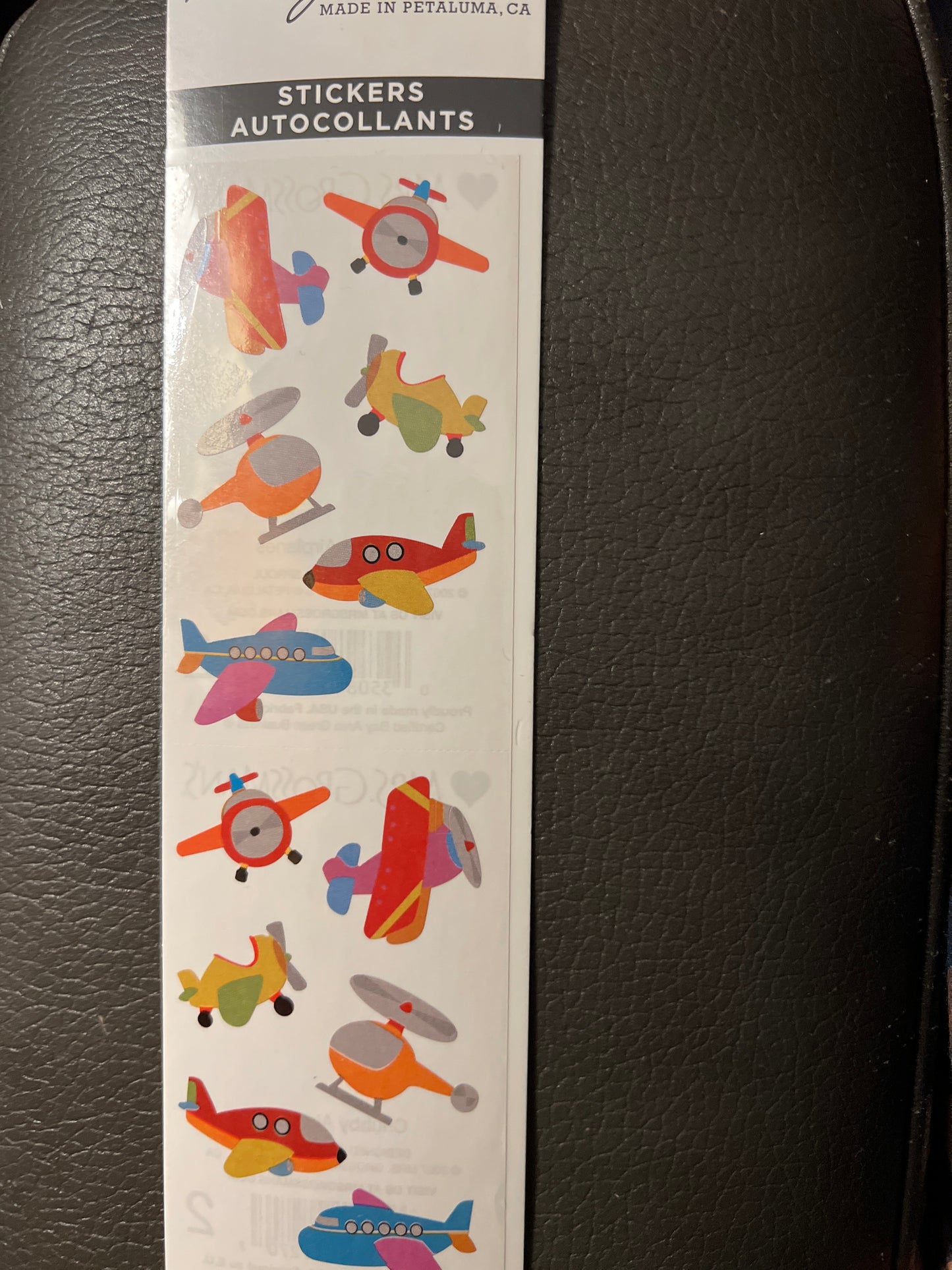 Mrs. Grossman’s Stickers Vehicles Chubby Planes