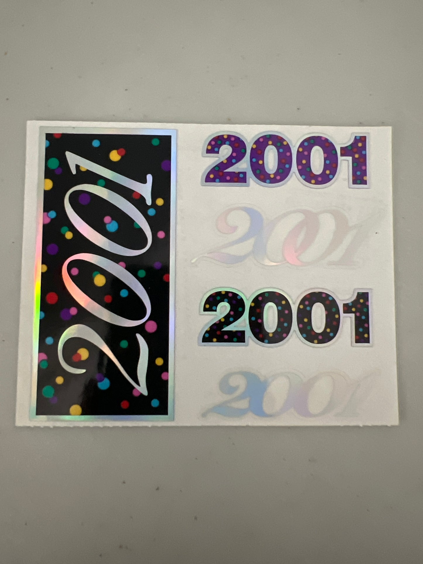 Mrs. Grossman’s Large Stickers 2001 New 1/2 Sheet
