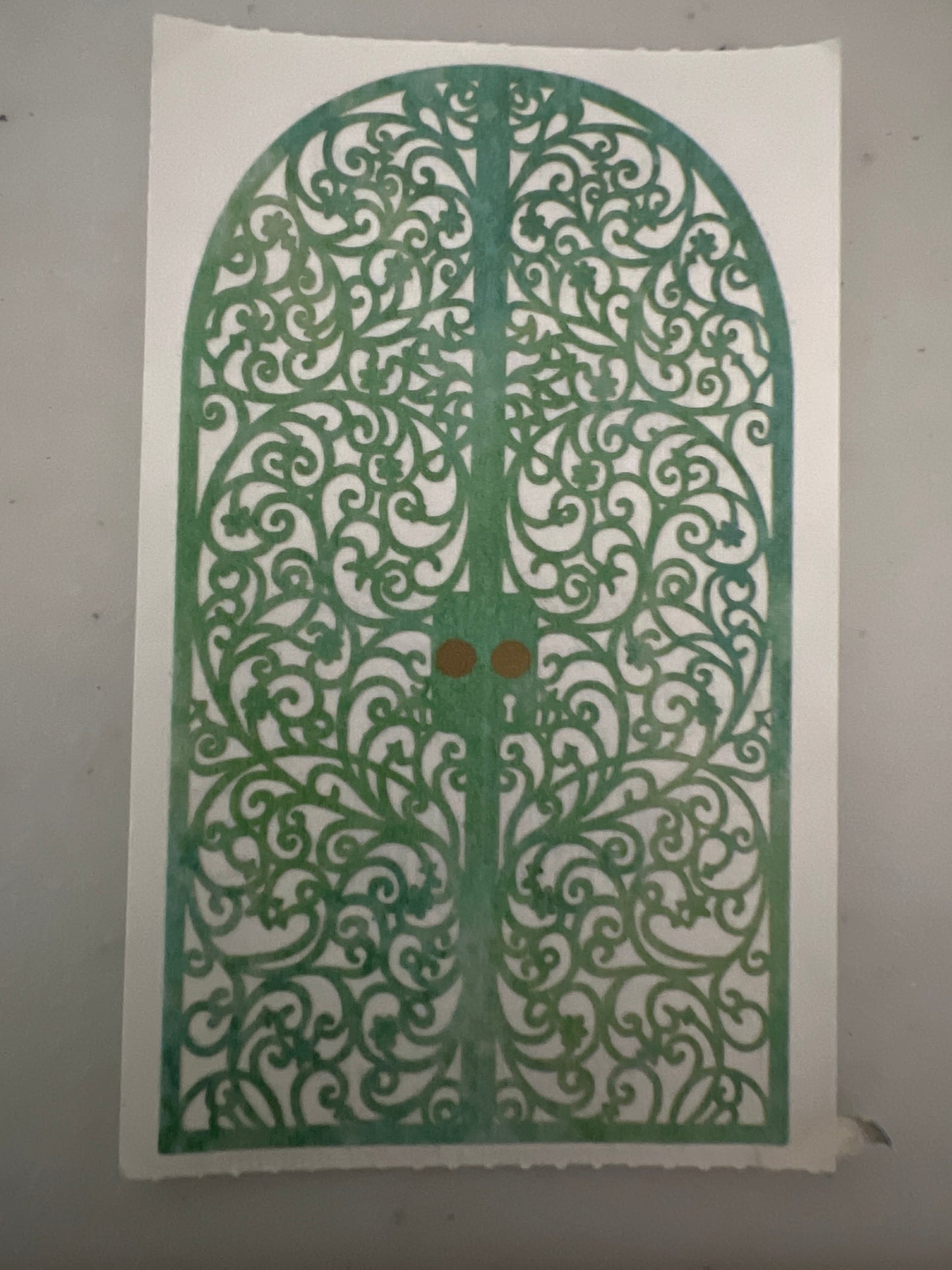 Mrs. Grossman’s Stickers Wrought Iron Gate 1/2 Sheet New