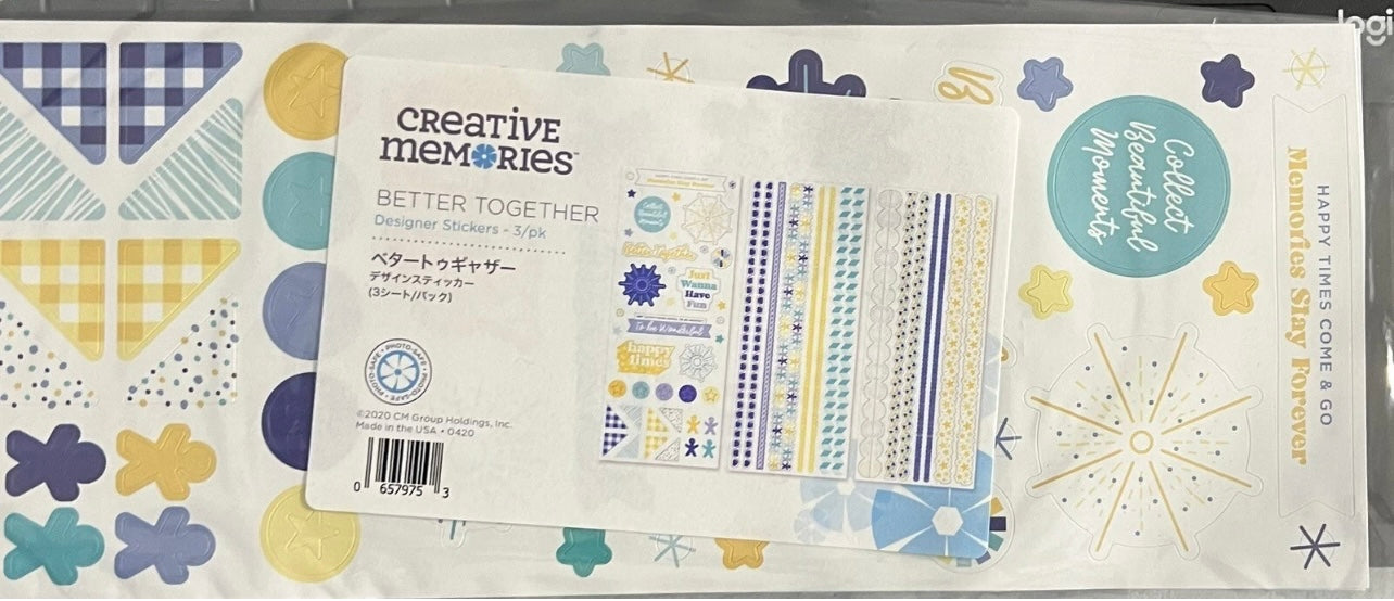 Creative Memories Better Together Stickers New