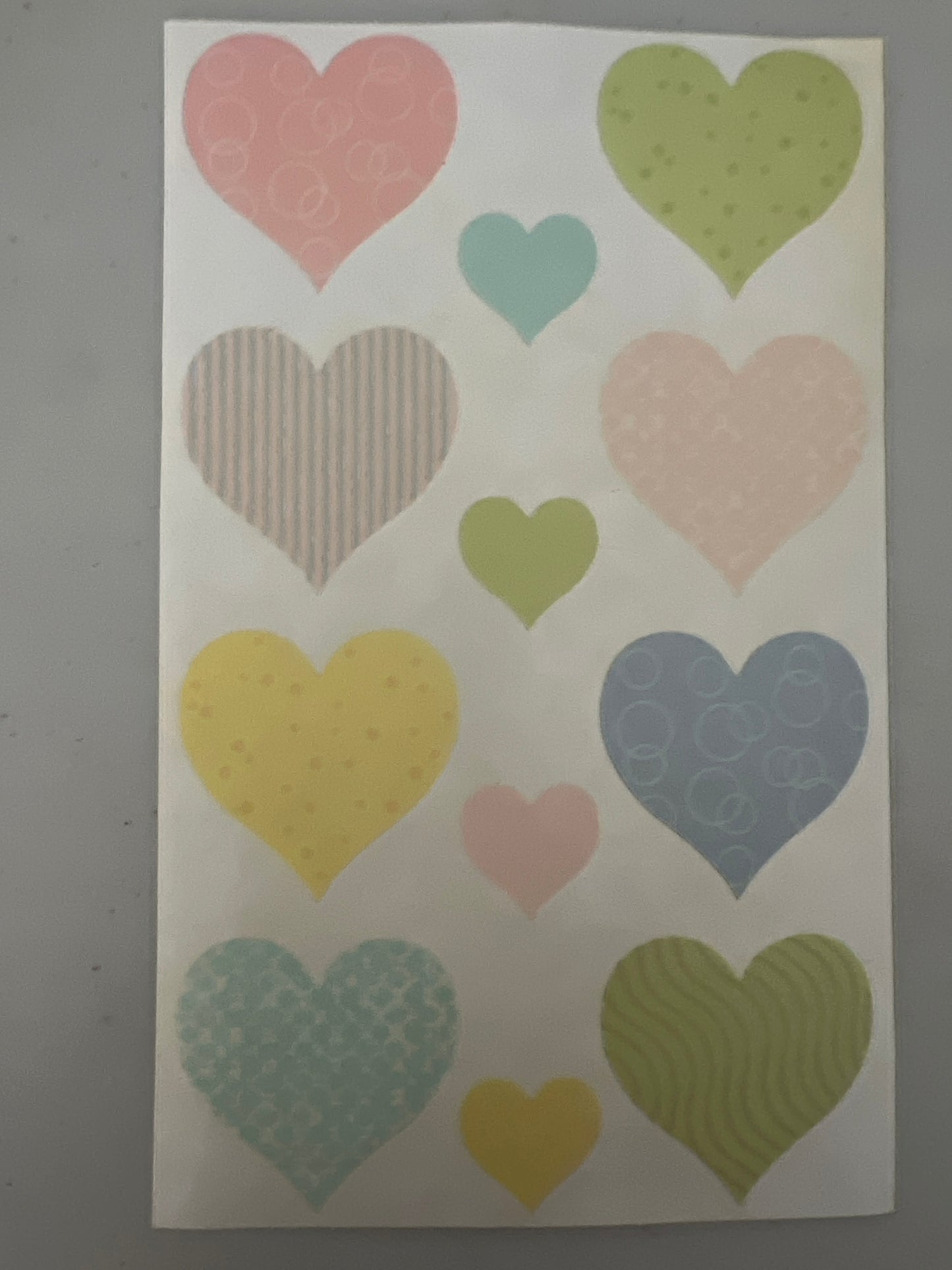 Mrs. Grossman’s Large Stickers Vellum Hearts New