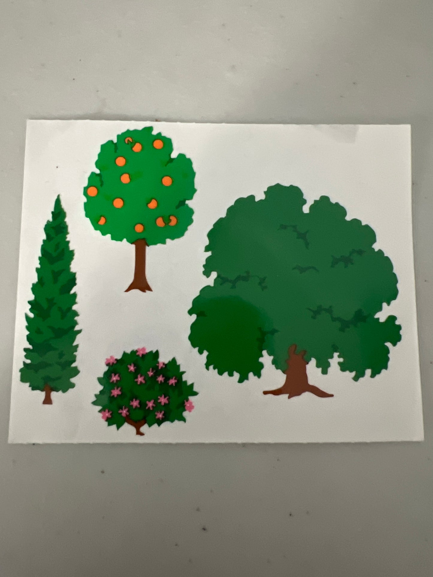 Mrs. Grossman’s Large Stickers Trees New 1/2 Sheet