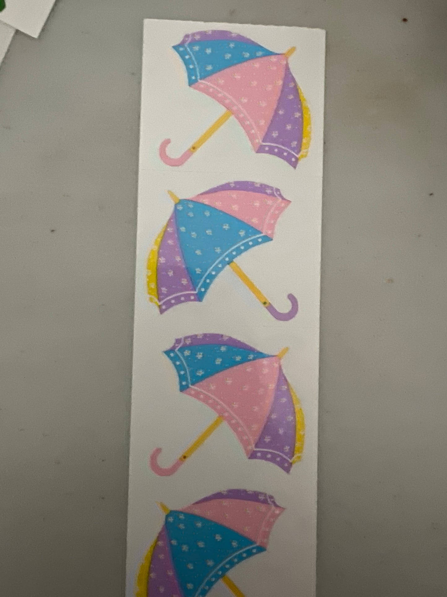 Mrs. Grossman’s Stickers Rain Floral Umbrella