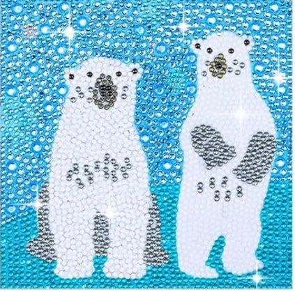 Diamond Painting Kits Polar Bears Winter Easy