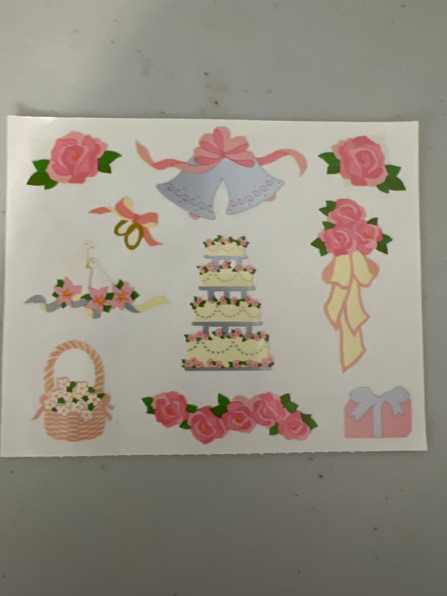 Mrs. Grossman’s Large Stickers Wedding Cake New 1/2 Sheet