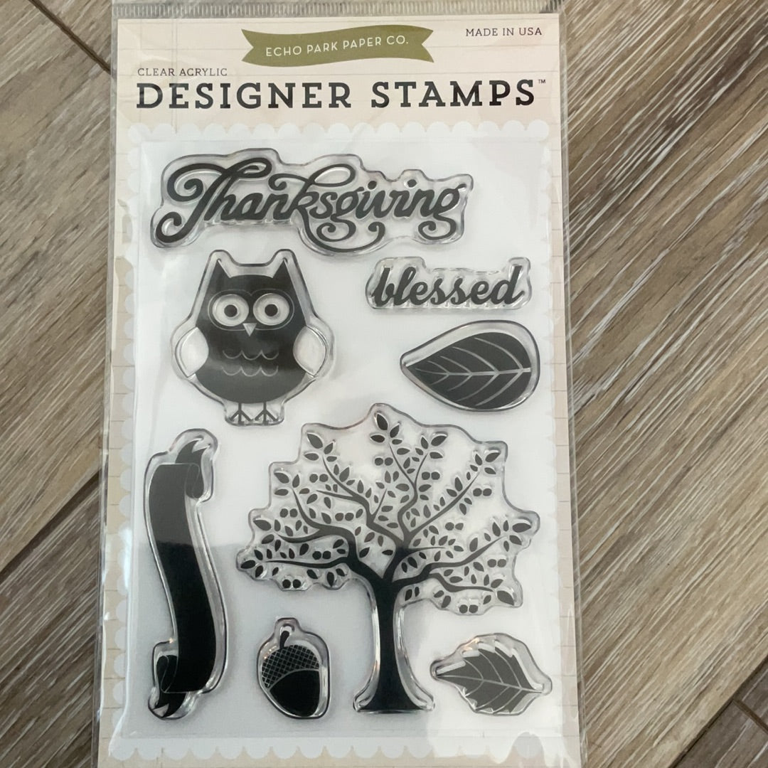 Thankful Blessings Stamps CBSTAMP3 Thanksgiving