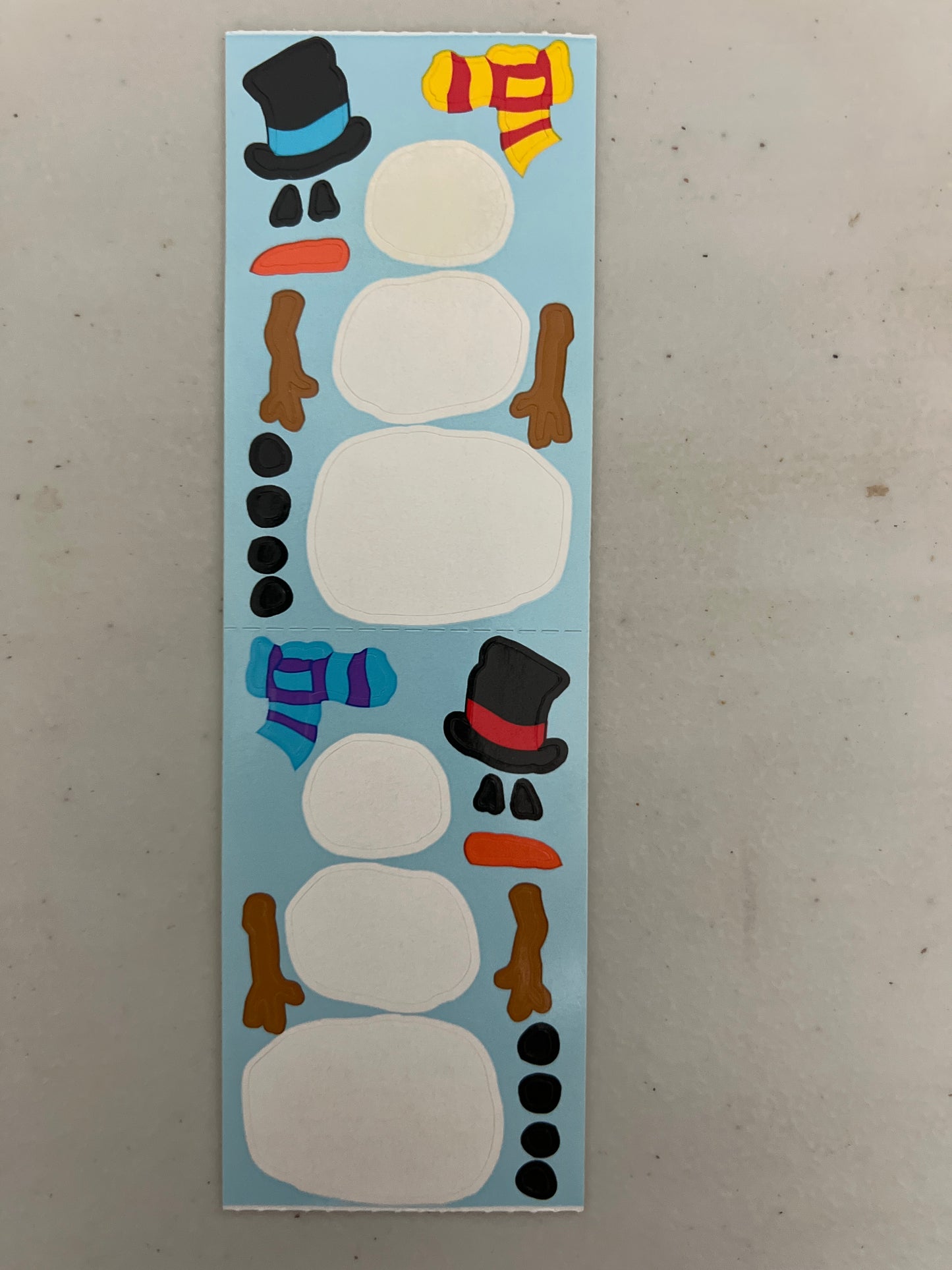 Mrs. Grossman’s Stickers Winter Build a Snowmen New