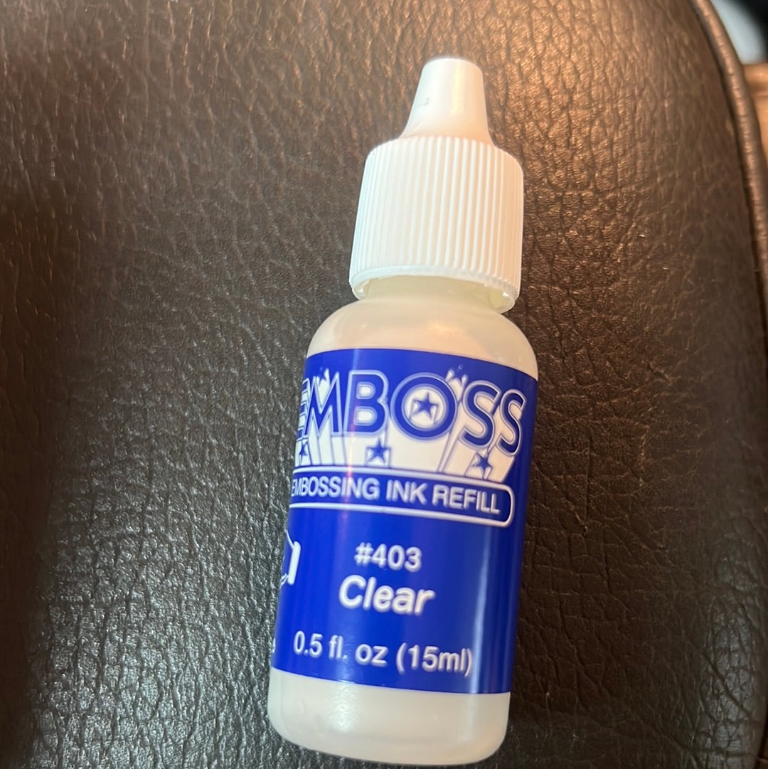 Clear Embossing Ink Stamp Pads Refill