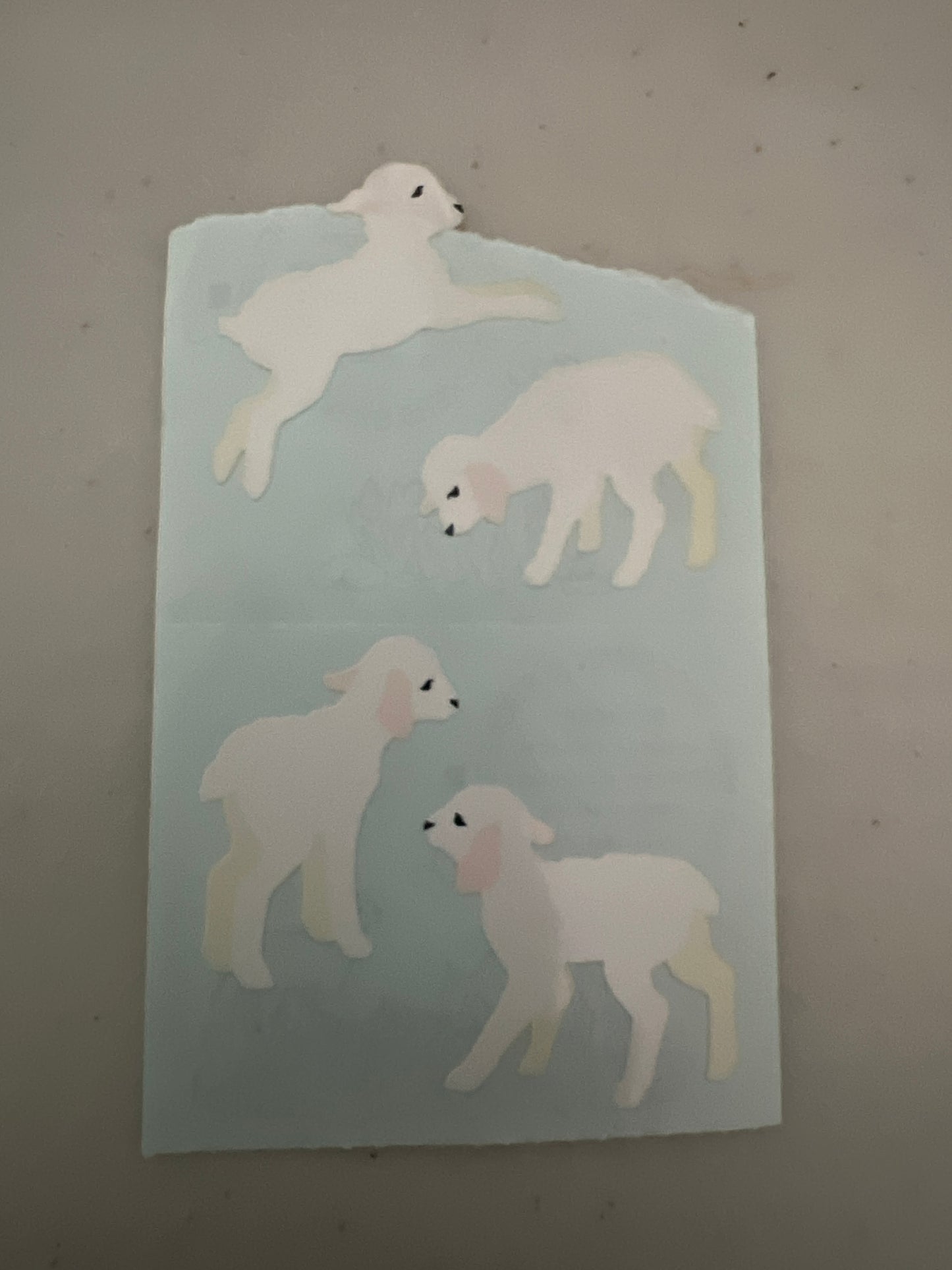 Mrs. Grossman’s Stickers Animals Lambs 1/2 Sheet