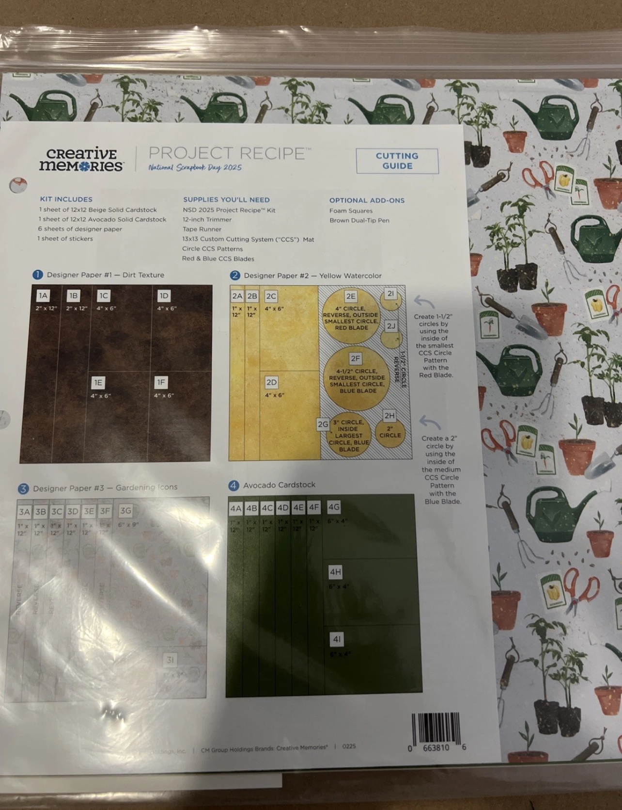 Creative Memories NSD 2025 Paper Pack New