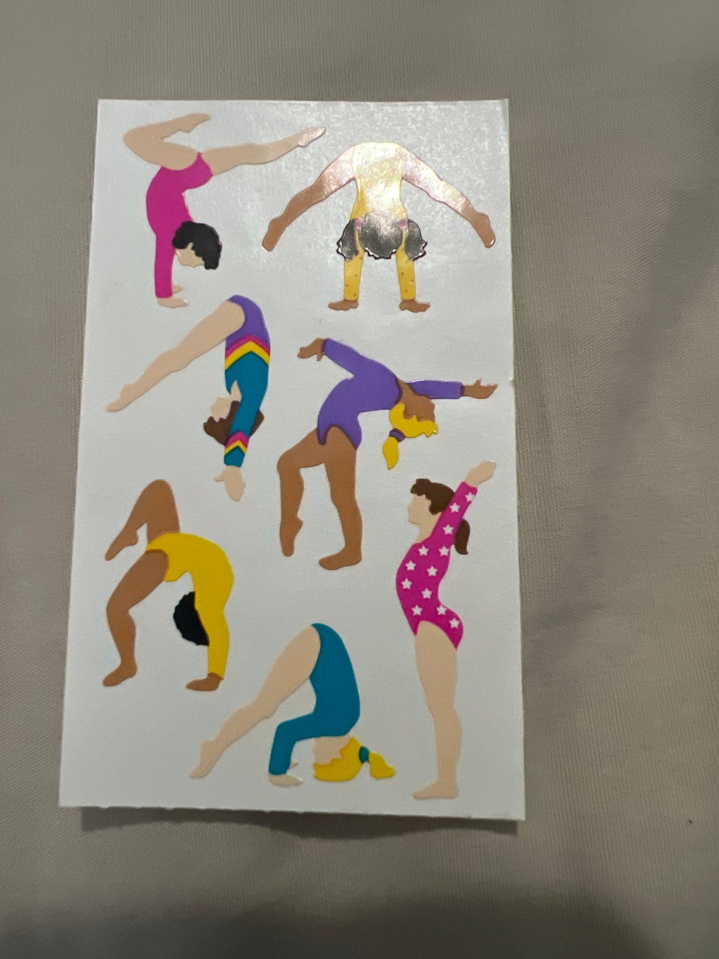 Mrs. Grossman’s Stickers Sports Gymnastics 1/2 Sheet new