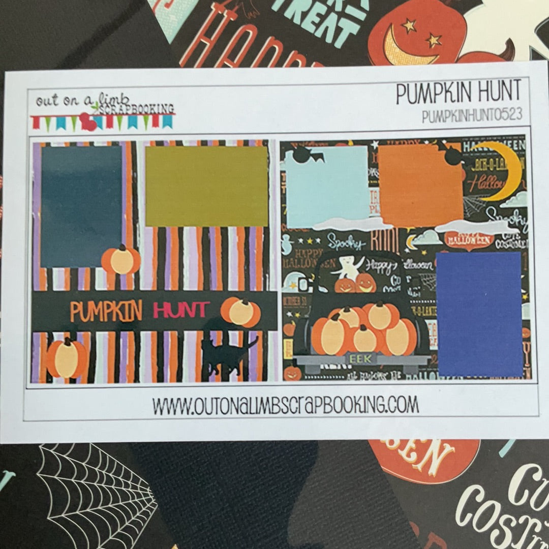 Out on a Limb Scrapbook Kit Pumpkin Hunt Halloween