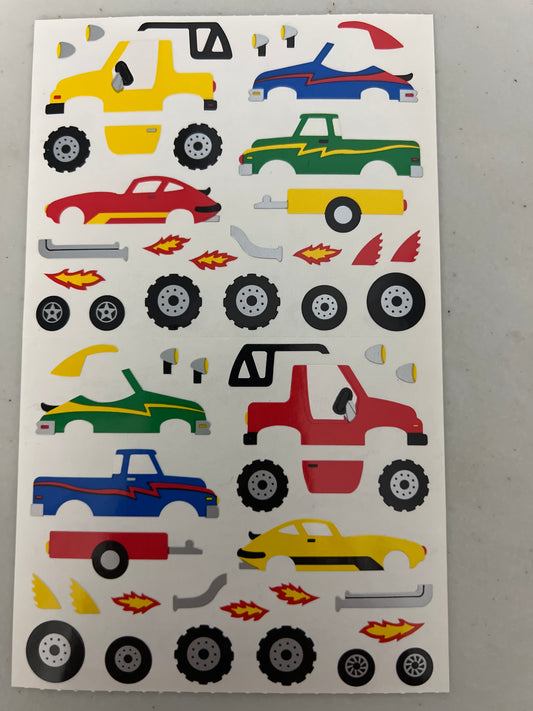 Mrs. Grossman’s Large Stickers Vehicle Race Car New