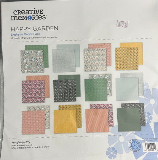 Creative Memories Happy Garden Paper Pack