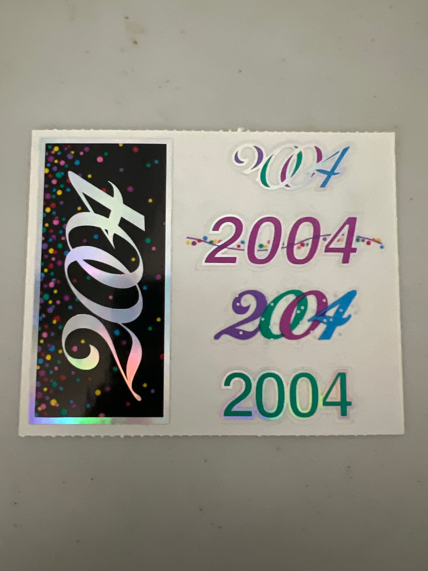 Mrs. Grossman’s Large Stickers 2004 New 1/2 Sheet