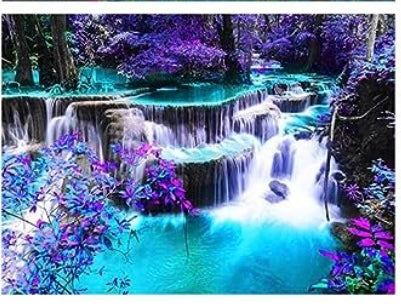Diamond Painting Kits Blue/Purple Water F207