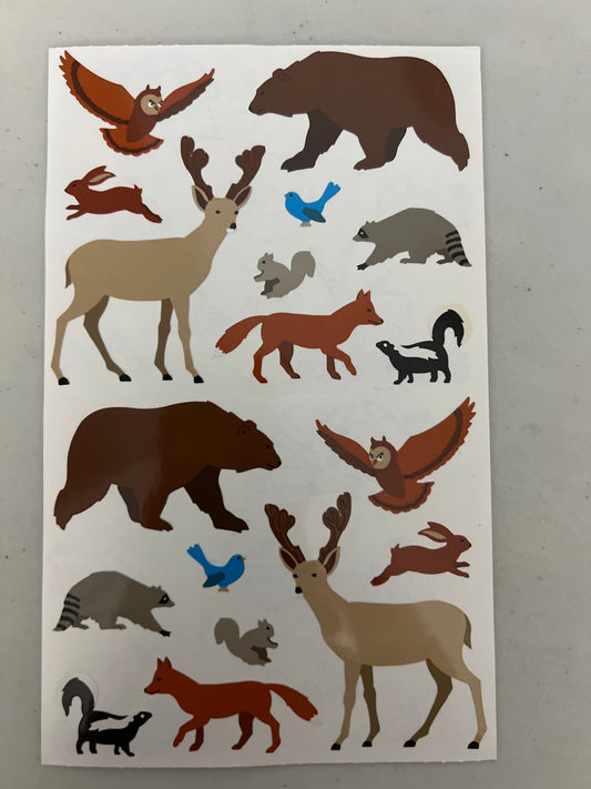 Mrs. Grossman’s Large Stickers Forest Animals New