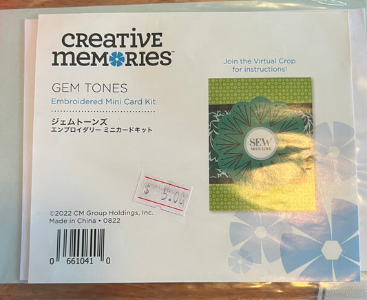Creative Memories Gem Tones Mini Card Kit