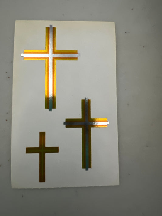 Mrs. Grossman’s Stickers Church Cross 1/2 Sheet New