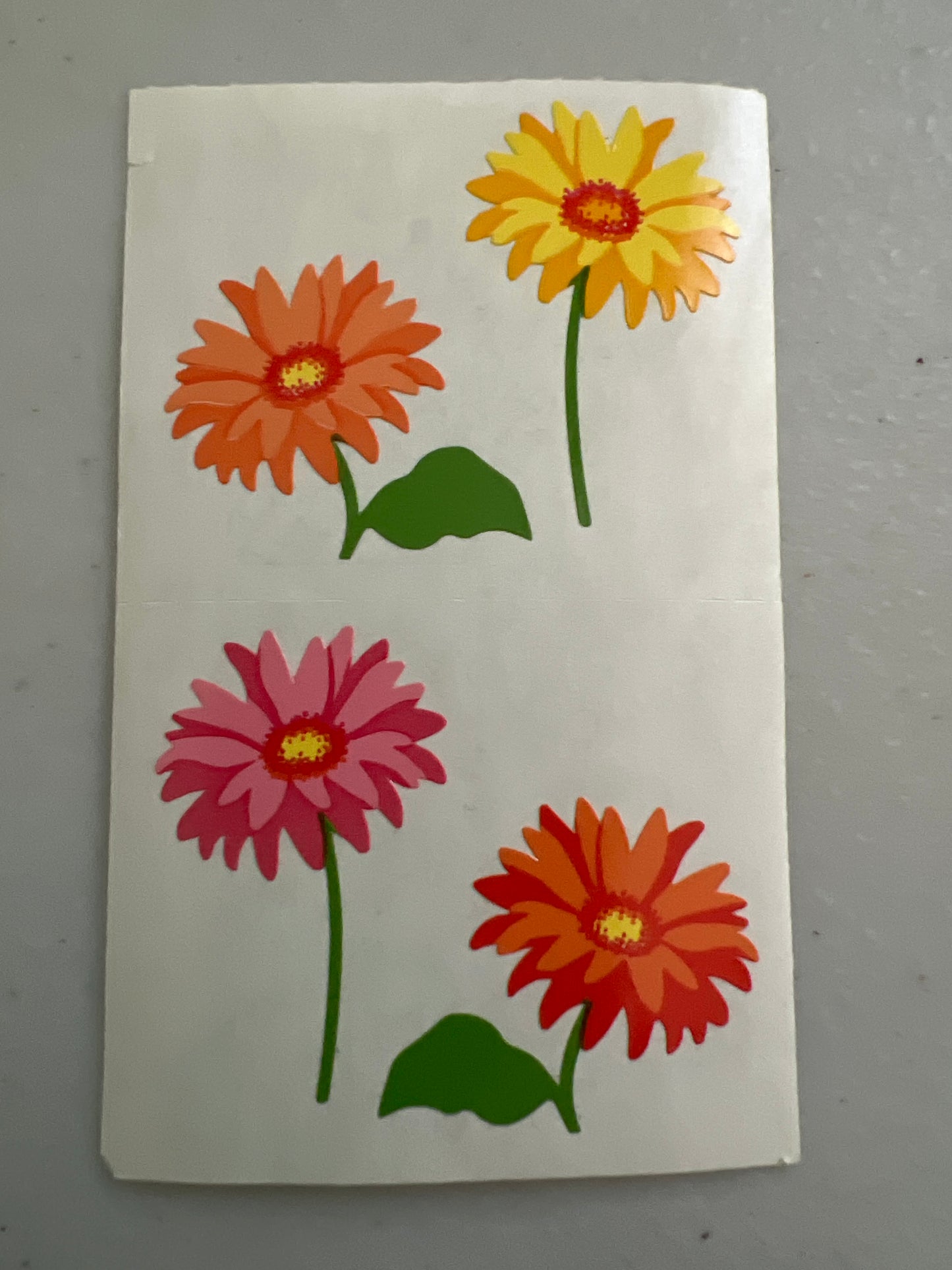 Mrs. Grossman’s Stickers Flowers Gerbera Daisies 1/2 Sheet