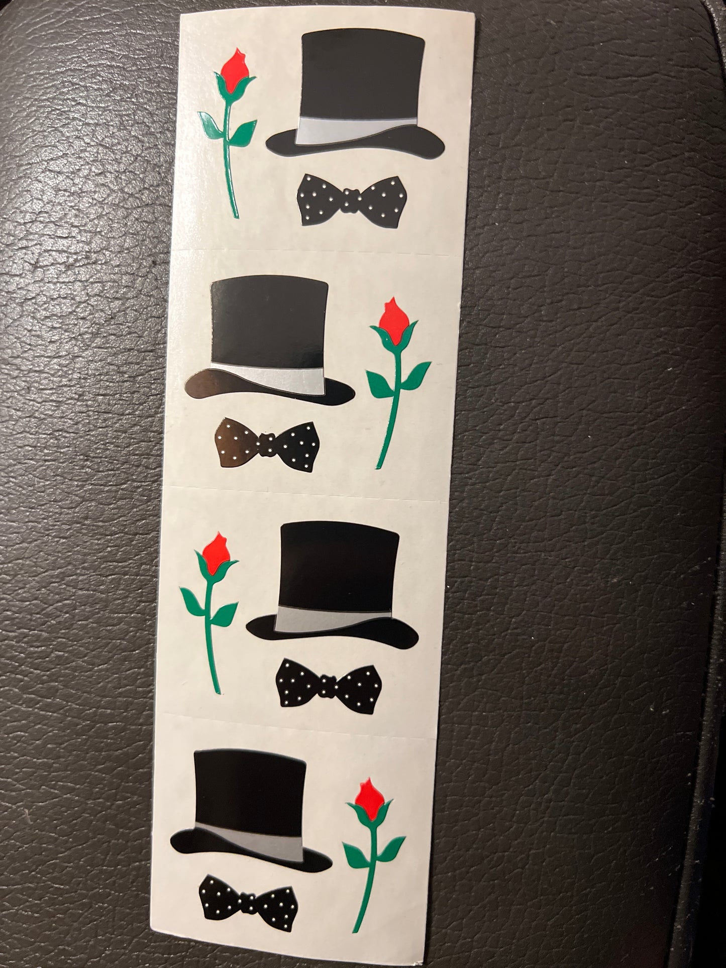 Mrs. Grossman’s Stickers Wedding Formal Top Hat