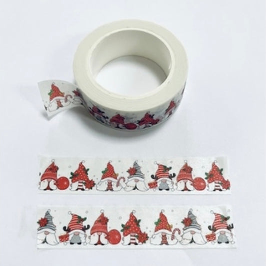 Gnome Christmas Washi Tape Embellishments