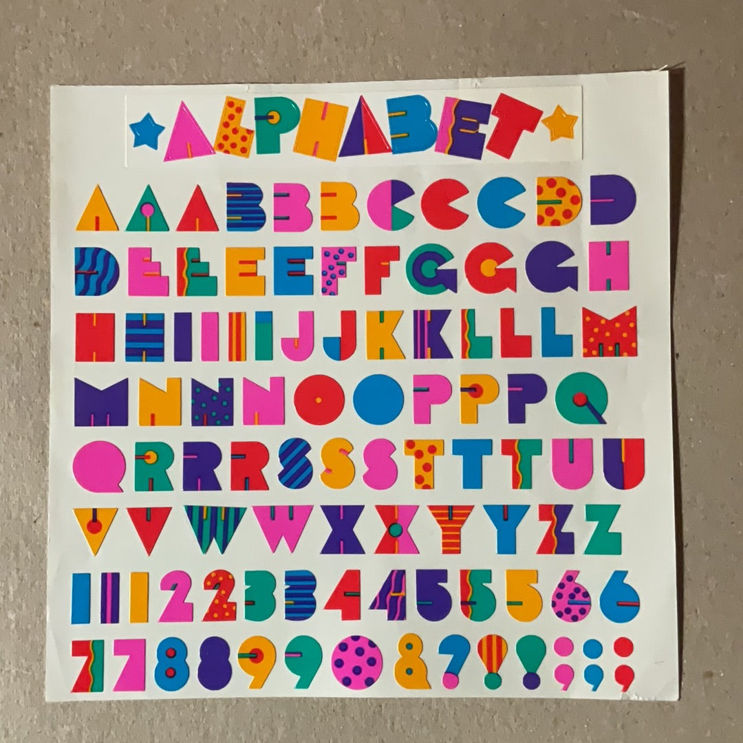 Mrs. Grossman’s Extravagant Stickers Alphabet