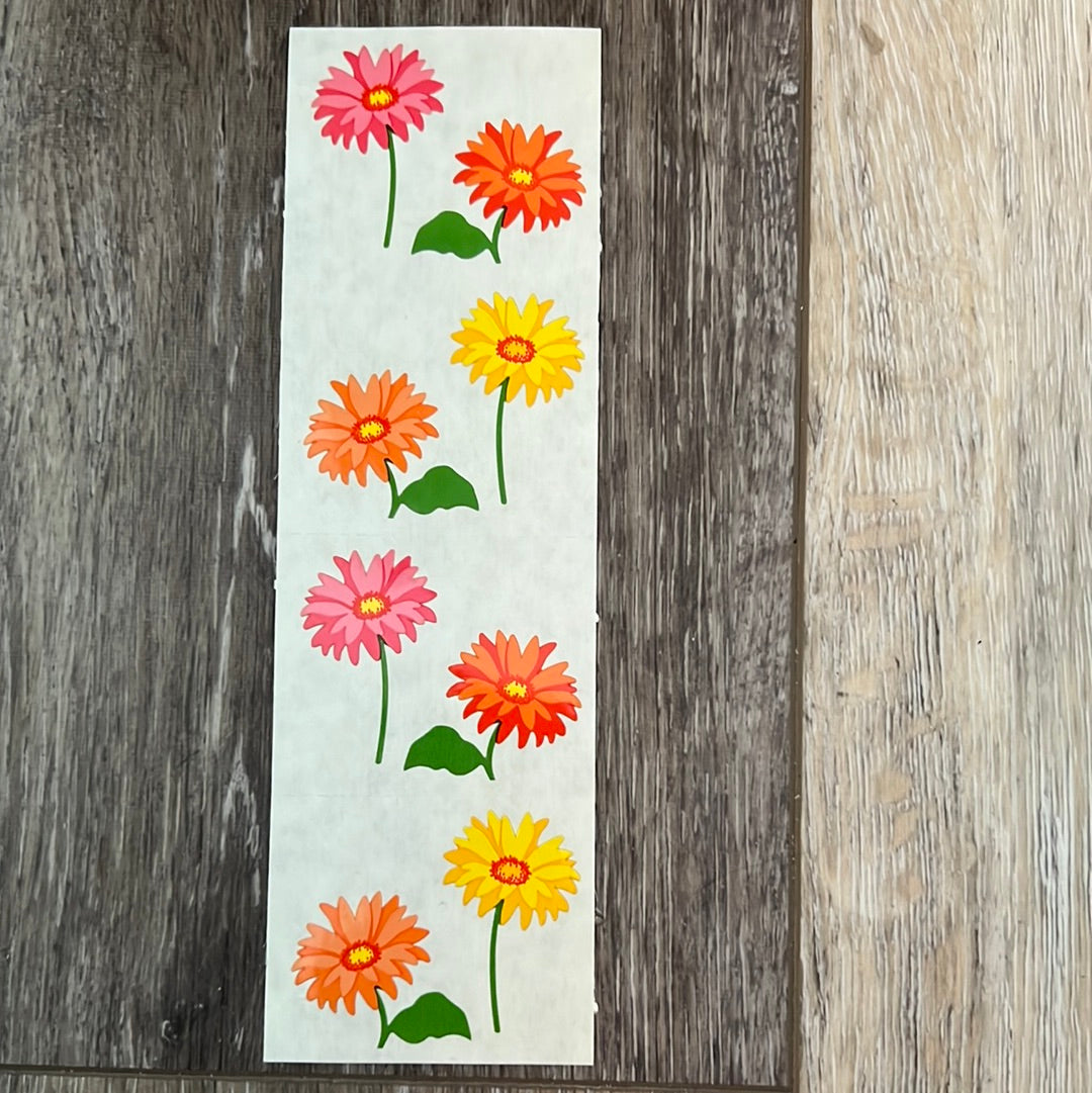 Mrs. Grossman’s Stickers Flowers Gerbera Daisies