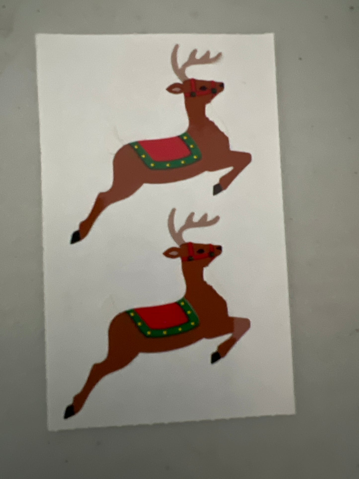 Mrs. Grossman’s Stickers Christmas Reindeer 1/2 Sheet New