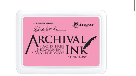 Archival Ink Pads Pink Peony cardmaking