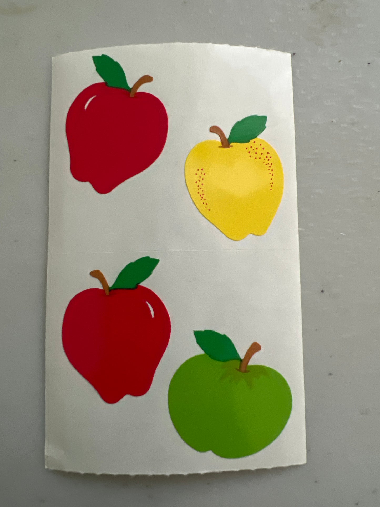 Mrs. Grossman’s Stickers Fruit Apples 1/2 Sheet