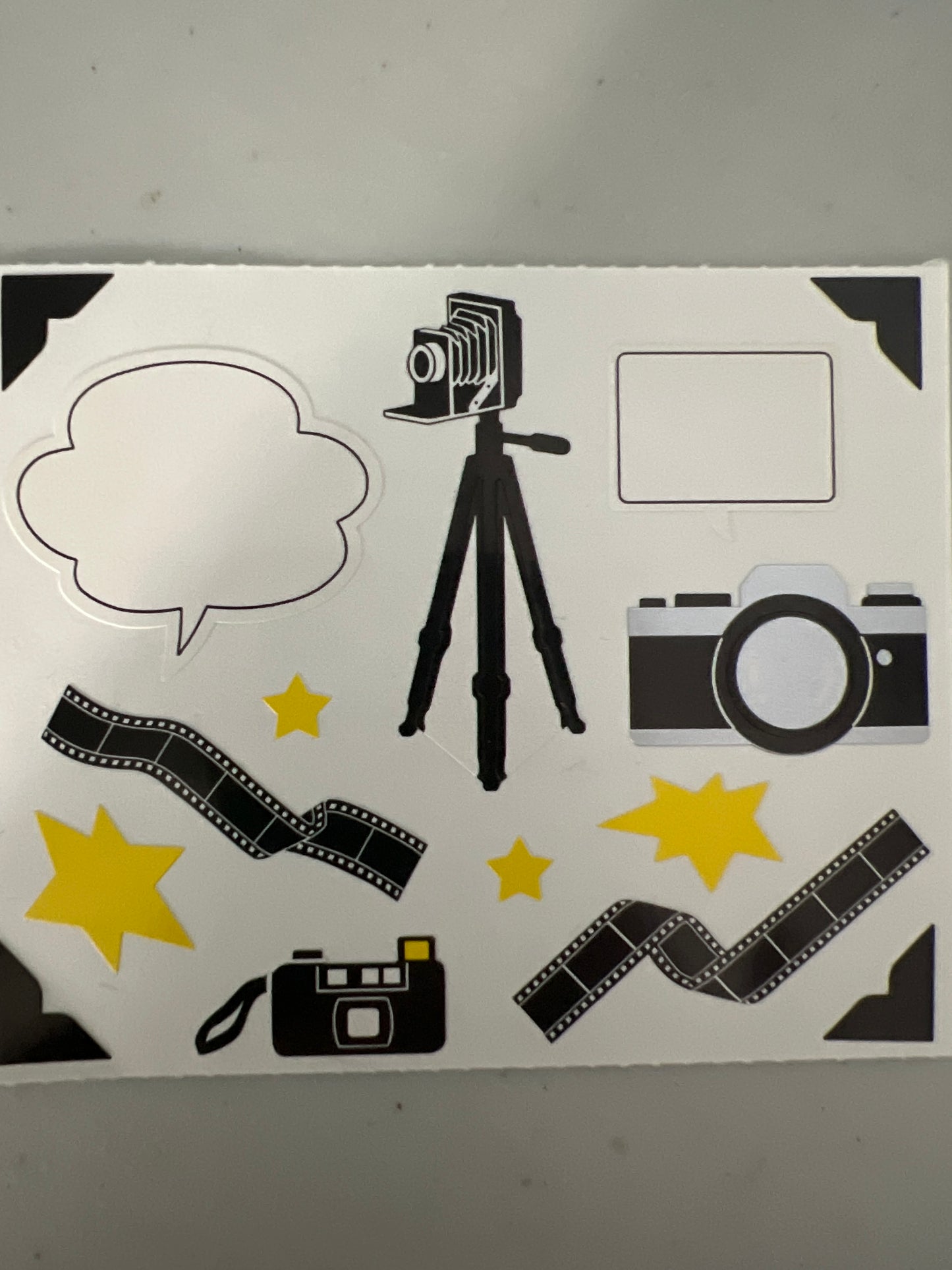 Mrs. Grossman’s Large Stickers Cameras 1/2 Sheet