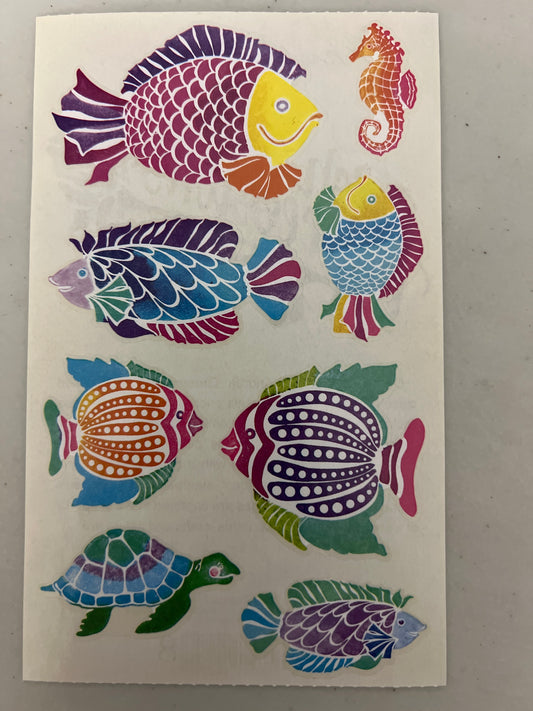 Mrs. Grossman’s Large Stickers Posh Tropical Fish New