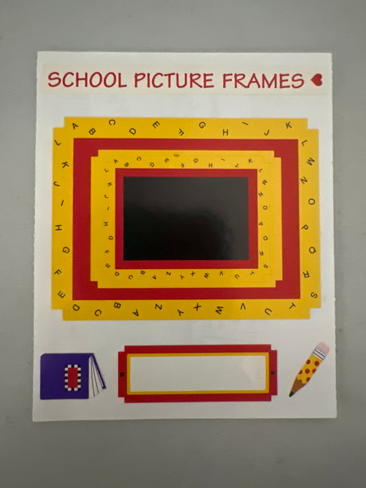 Mrs. Grossman’s Large Stickers Frame ABC Small New 1/2 Sheet