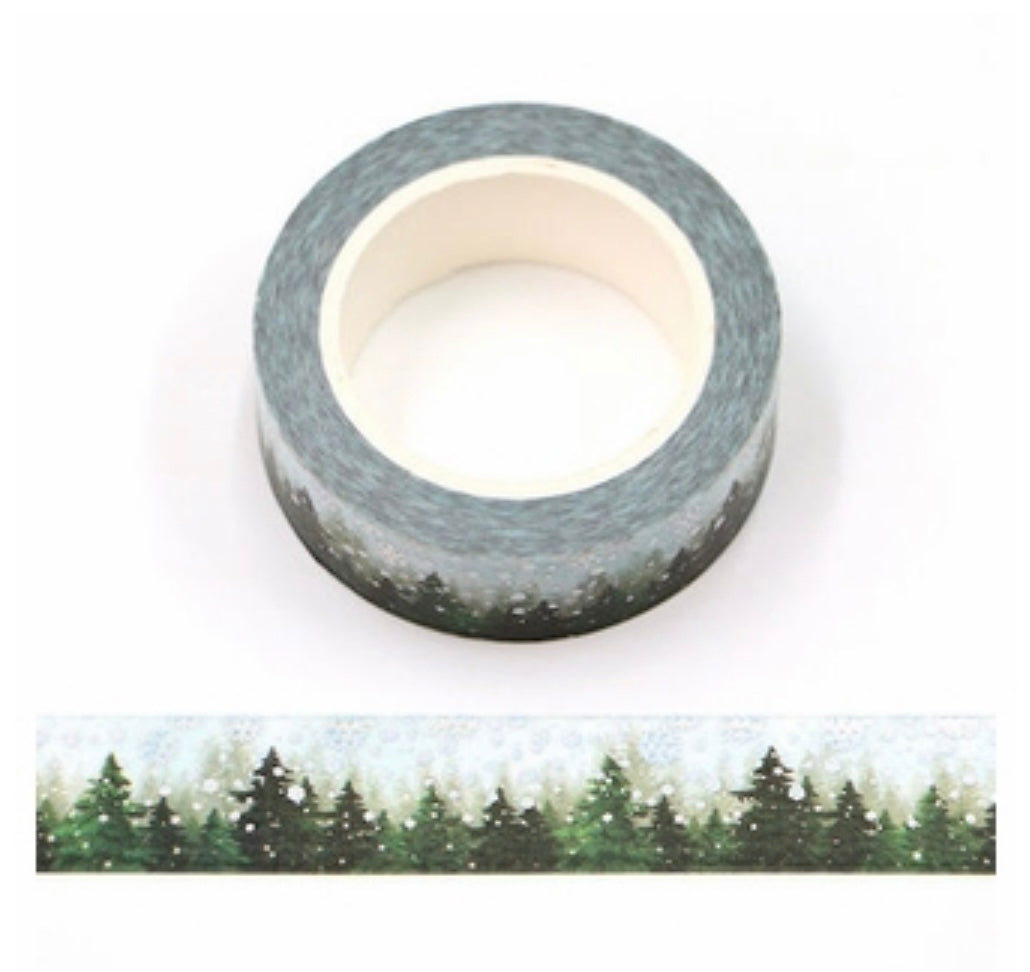 Tree Winter Washi Tape Embellishments