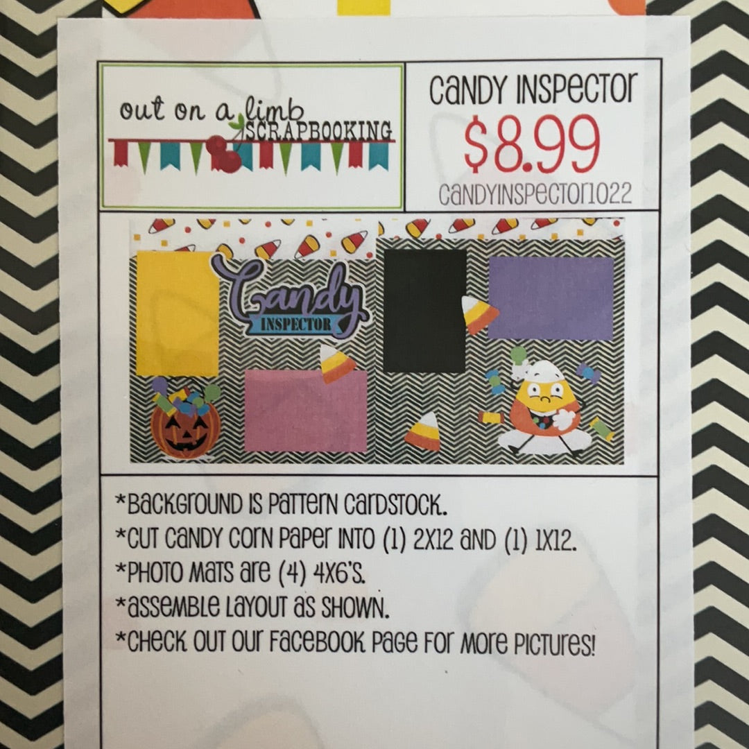 Out on a Limb Scrapbook Kit Candy Inspector Halloween