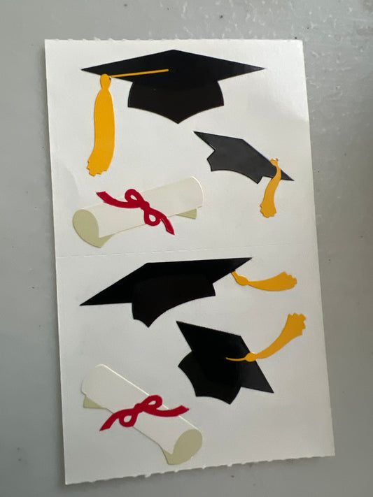 Mrs. Grossman’s Stickers School Graduation Hats 1/2 Sheet