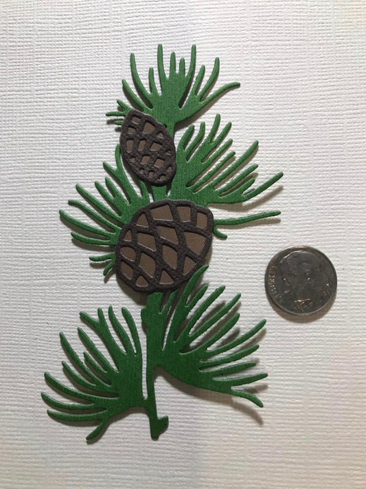 Pinecones and Branch Die Cuts Winter